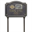 Harley Davidson Sportster Medallion Lawn Plaque in Bronze and Gold Customize: Yes