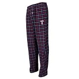 Texas Rangers Navy Blue Plaid Gridiron Flannel Pants