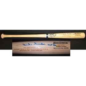 Duke Snider Autographed Rawlings "Stats" Engraved Baseball Bat with "HOF 80" inscription