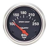 Auto meter 3347 Sport-Compact Oil Temperature Gauge by Auto Meter
