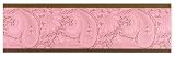 Pink and Brown Paisley Baby, Childrens, and Teens Girl Wallpaper Border Wallcoverings by JoJo Designs