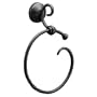 Moen DN4986BK Sienna Towel Ring (Matte Black)