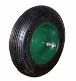 Produkt-Bild: Schubkarren Rad mit Achse 400 mm und Metallfelge luftbereift -Neu-