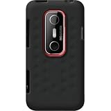 HTC 純正 au EVO 3D ISW12HT 専用 Silicone Smerge Case, Black シリコン製 スキンケース, ブラック 70H00425-02M