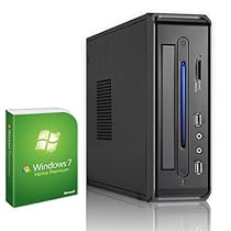 KCSmicro [182103] Mini-PC Nettop | Intel Atom D525 Dualcore 2x1800MHz | 4GB DDR3 | 500GB | DVD-RW | Sound | GigabitLAN | Cardreader | bis zu 87% Energieeinsparung | Microsoft Windows 7 Home Premium 64-Bit