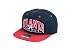 MLB Men's Atlanta Braves Arched Snapback Cap (Navy/Red, Adjustable)