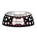 Loving Pets Princess Polka Dot Milano Bowl for Dogs, Large