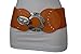 TFJ Women Fashion Stretch Wide Belt Waist Hip Silver Metal Ethnic Buckle S M Orange