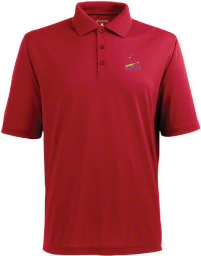 St Louis Cardinals Classic Pique Xtra Lite Polo Shirt (Team Color) - Medium
