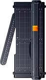 Fiskars SureCut Recycled Titanium Portable Paper Trimmer, 12- Inch (01-005454)