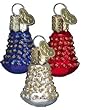 Red White and Blue Patriotic Bell Ornaments Set of 12