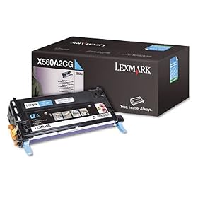Lexmark X560A2CG Laser Cartridge, Cyan