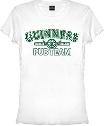 Guinness Brew Pub Team Womens White Junior T-shirt