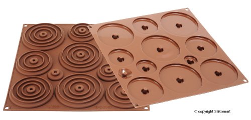 Silikomart 194922 Silikon-Backform f&uuml;r 3D-Ostereier, braun 305 x 305 x 15 mm