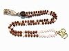 Energy Mala Beads for Clarity- Rudraksha Rose Quartz Prayer Mala Spiritual Yoga Meditation Necklace
