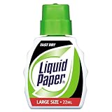 PaperMateLiquidPaperFastDryCorrectionFluid,22mlBottle,White12perpack(5640115)