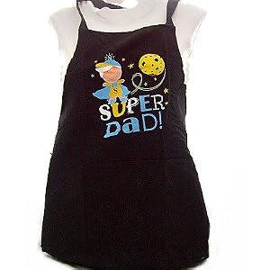 Super Dad Colourful novelty Chefs Apron