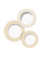 ZZZ_Merry Christmas Vajilla 12 Piezas Crema