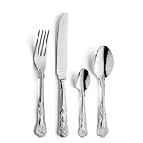 Amefa Monogram Kings Cutlery Set Stainless Steel 32 Piece