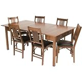 Mission Style Expanding Dining Table in Fruitwood