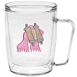 Bat Mitzvah Talit 18 oz Insulated Coffee Mug, Clear
