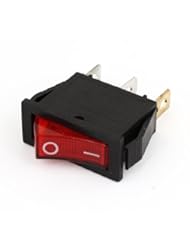 Automotive Parts and Accessories: AC 15A/250V 20A/125V 3 Pin 2 Position Red LED Light ON/OFF Rocker Switch KCD3 - Amico