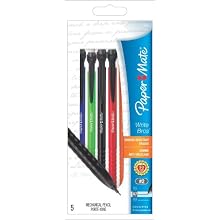 Paper Mate Write Bros. 0.7mm Mechanical Pencils, 5 Assorted Pencils (74402)