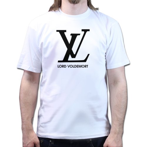 LV Lord Voldemort Harry Potter Slytherin TShirt White M