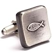 Icthus Christian Cufflinks - Religious and Zen Formal Wear - Cufflinks