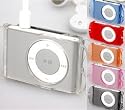 Clip-on Crystal Case w/ Headset Wrap for Apple 2nd Generation (2g) iPod Shuffle - 8 Color Options