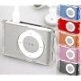 Clip-on Crystal Case w/ Headset Wrap for Apple 2nd Generation (2g) iPod Shuffle - 8 Color Options