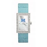 Michigan Wolverines Ladies NCAA Starlette Watch (Leather Band)
