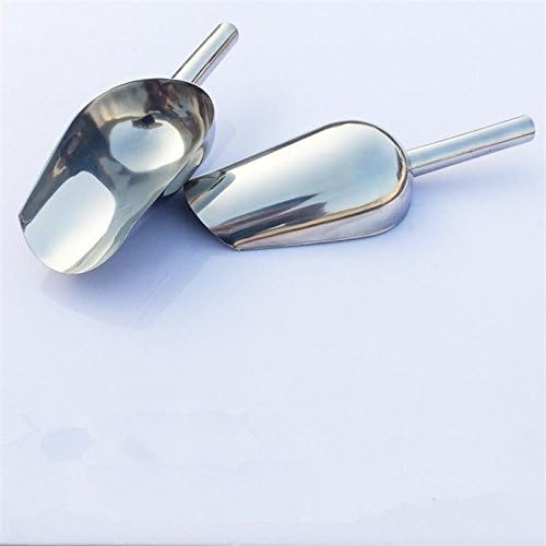 3 pcs Stainless Steel Ice Sugar Flour Food Sweet Wedding Buffet Animal Bread Candy Bar BBQ Scoops Shovel (8 Inch)
