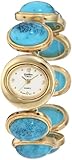 Golden Classic Women's 9105_G_TUR Stepping Stones Expansion Stone Band Watch