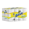 Bounty Basic Regular Roll, White, 12-Count (Pack of 2)