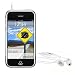 Stereo Headset with Built-in Microphone and Click / Hold Button for Apple iPhone - Ear Cusions Included (White)