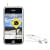 Stereo Headset with Built-in Microphone and Click / Hold Button for Apple iPhone - Ear Cusions Included (White)
