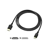 Precision Design HDMI to Mini-HDMI Digital A/V HD Camera Conversion Cable (6 ft/1.8m) for Panasonic Lumix DMC- ZS3, ZS7, ZR3, TS1, TS2, FZ35 Digital Cameras
