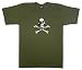 SKULL AND CROSSBONES - Olive T-shirt