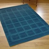 Quality Modern Contemporary Visiona Blocks Rug Teal