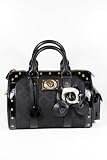 Versace Handbags Back Canvas and Leather DBFB717