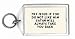 Try Jesus if you do not like him Satan will always take you back Keychain