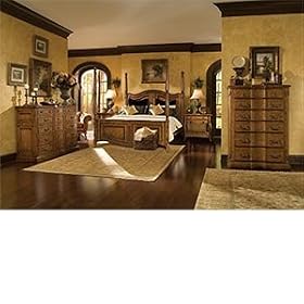 Bordeaux 5-pc King Bedroom Set Bed, 2 Nightstands, Chesser & Chest