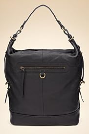 Autograph Leather Front Pocket Zip Hobo Bag