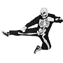 Adult Karate Kid Skeleton Halloween Costume