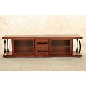 A/Viator Media / TV Stand for DLP / LCD Rear Projection and LCD / Plasma TVs (Espresso Finish, Fully-Assembled)