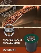 Tully's Coffee House Collection, 22-Count K-Cups for Keurig Brewers (Pack of 2)