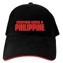 CAPS BLACK EMBROIDERY " EVERYONE LOVES PHILIPPINE " PHILIPPINES