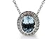 14K White Gold 16" Cable-Chain Oval-Shape title=