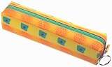 3D Lenticular Pencil / Cosmetic Purse / Case, GLOBO , YELLOW, GREEN